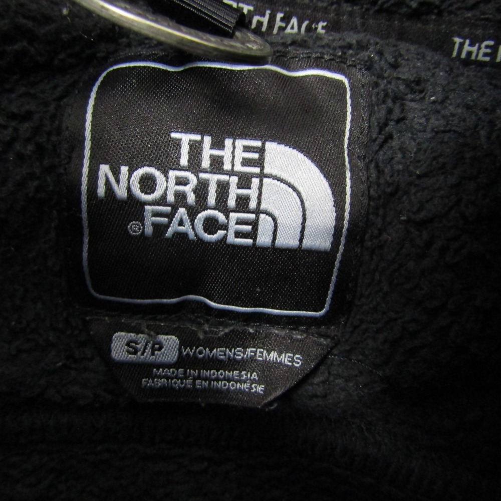The North Face Jacket Womens Small Black Fleece Hooded Full Zip Lined Pockets - Picture 2 of 7